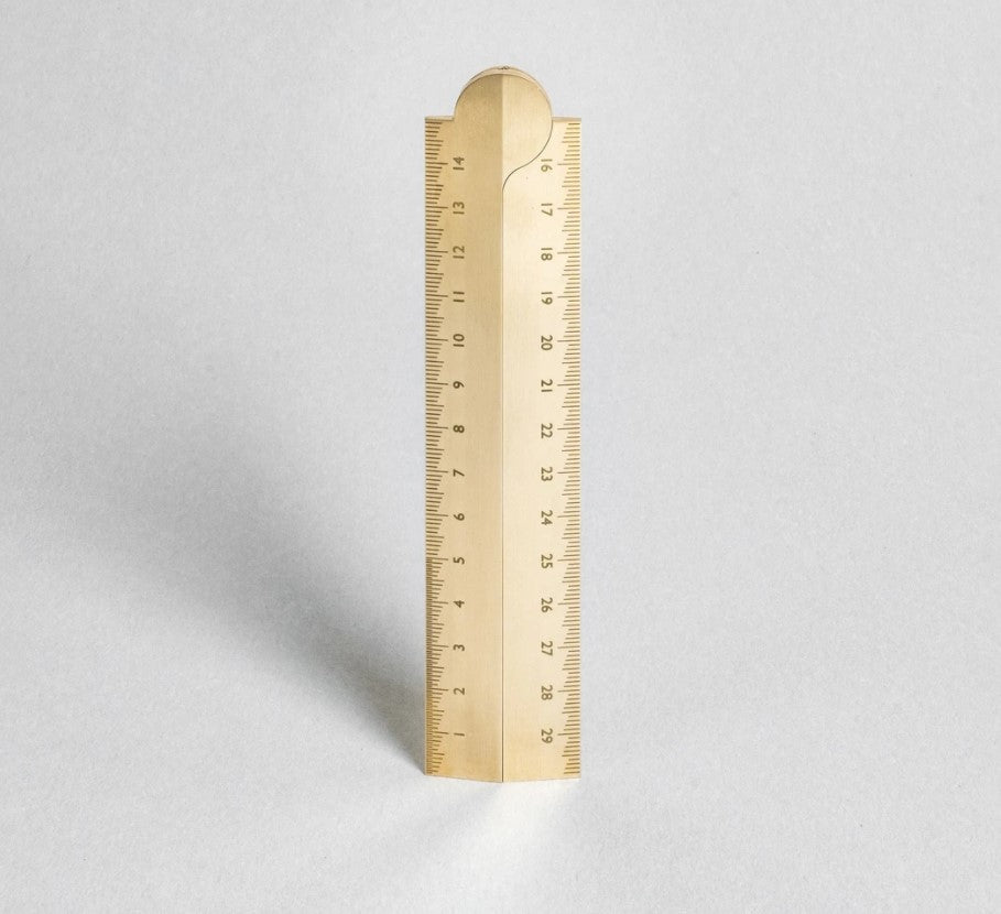 Makers Stria Folding Brass Ruler Northwest Passage Tools