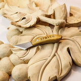 Stryi 40 mm angled carving knife from Canadian Distributor Northwest Passage Tools