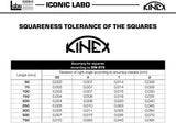 Kinex Precision Try Squares Stainless 75 mm x 50 mm DIN 875.1