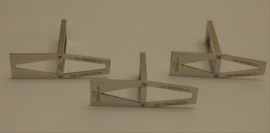 Stainless Steel Multi dovetail angle saddle square markers from Northwest Passage Tools