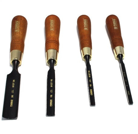 Narex 4 Piece Firmer Gouge Set, 8 mm, 10 mm, 16 mm, and 26 mm ...