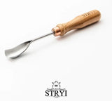 Stryi 20 mm wide short bent gouge  sweep 9 from Canadian Distributor Northwest Passage Tools