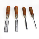 Narex 4 Piece Premium Chisel Set, 6 mm, 12 mm, 20 mm, and 26 mm