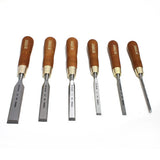 Narex premium 6 piece chisel set in wooden box from Canadian Distributor Northwest Passage Tools